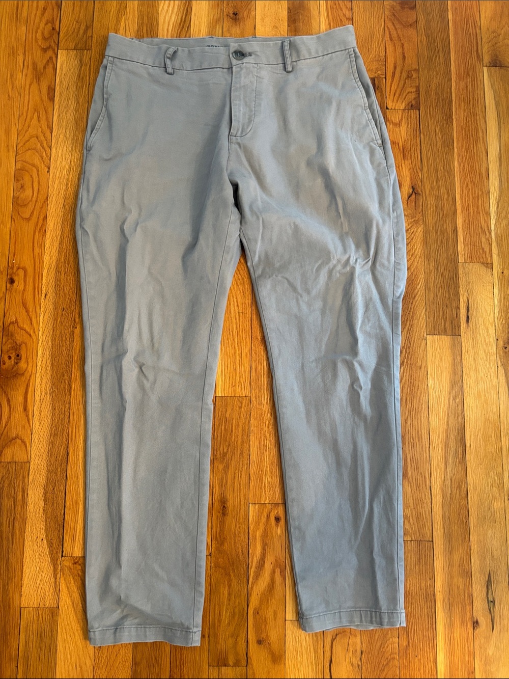 Men's Light Gray athletic fit Chino Pants